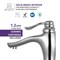 Anzzi Anfore Single Hole Single Handle Bathroom Faucet in Polished Chrome L-AZ104CH - alternate 4